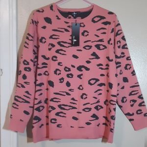 *NWT* Pink Leopard Sweatshirt